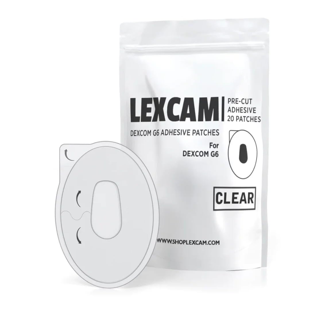 Lexcam Dexcom G6 patch, easy-apply design for quick, secure wear.