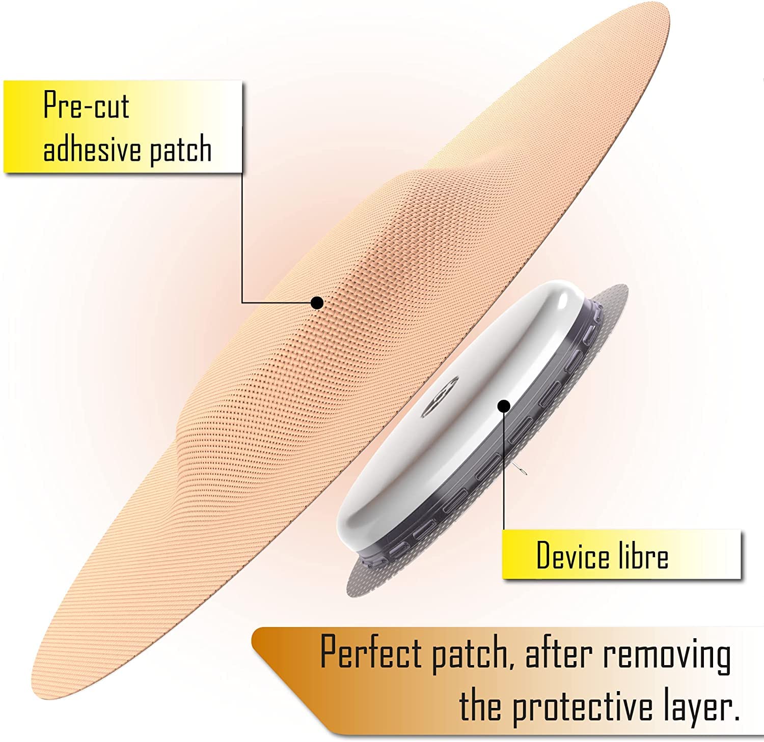 Lexcam Dexcom Stelo breathable skin patch for long-wear comfort