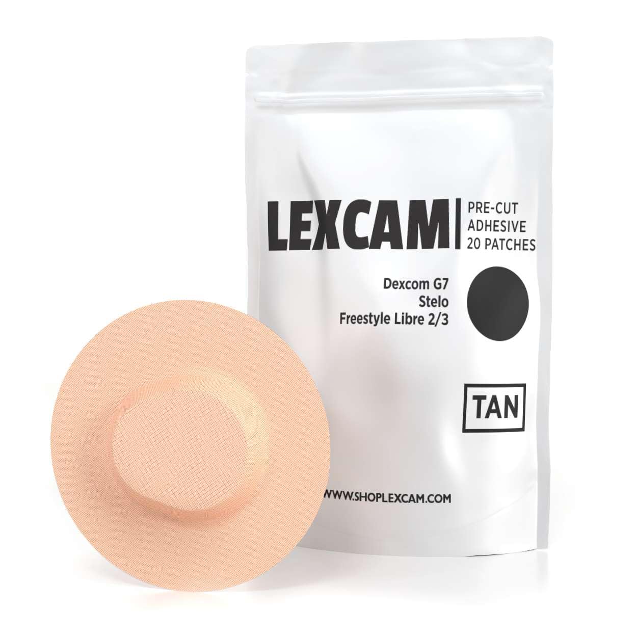 Lexcam Dexcom Stelo patch providing secure attachment during workouts