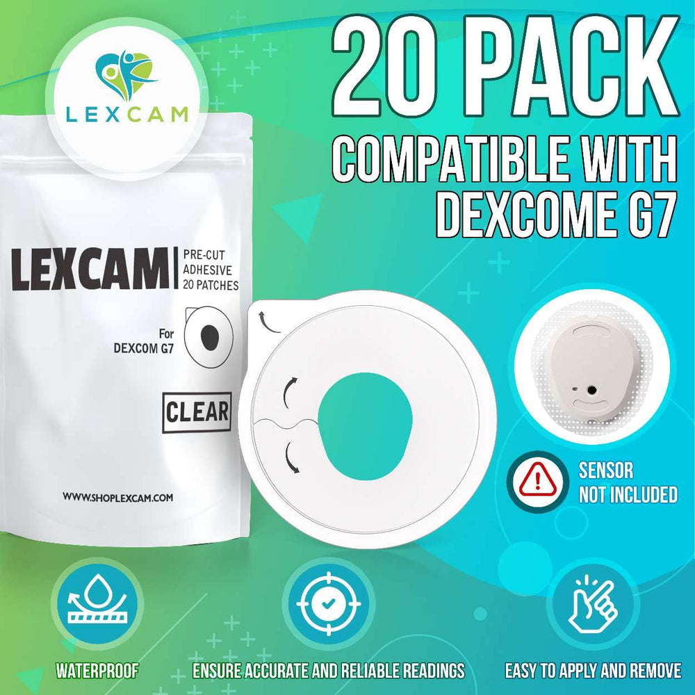 Lexcam hypoallergenic latex-free adhesive designed for sensitive skin.