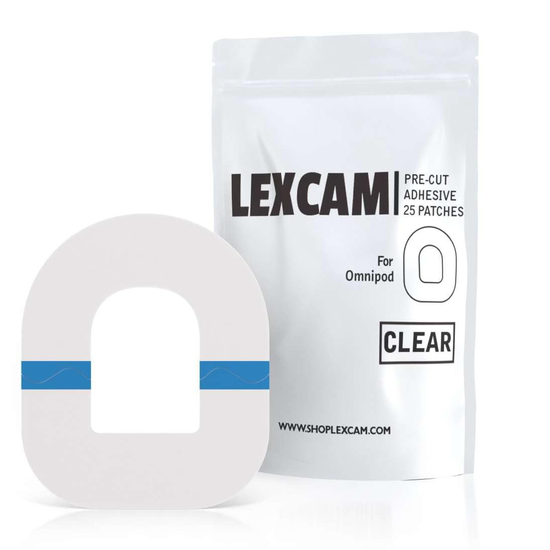 Lexcam Omnipod 5 overpatches waterproof patch protects your pod during workouts.