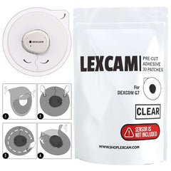 Lexcam waterproof transparent patch close-up, showing durable, skin-friendly protection.