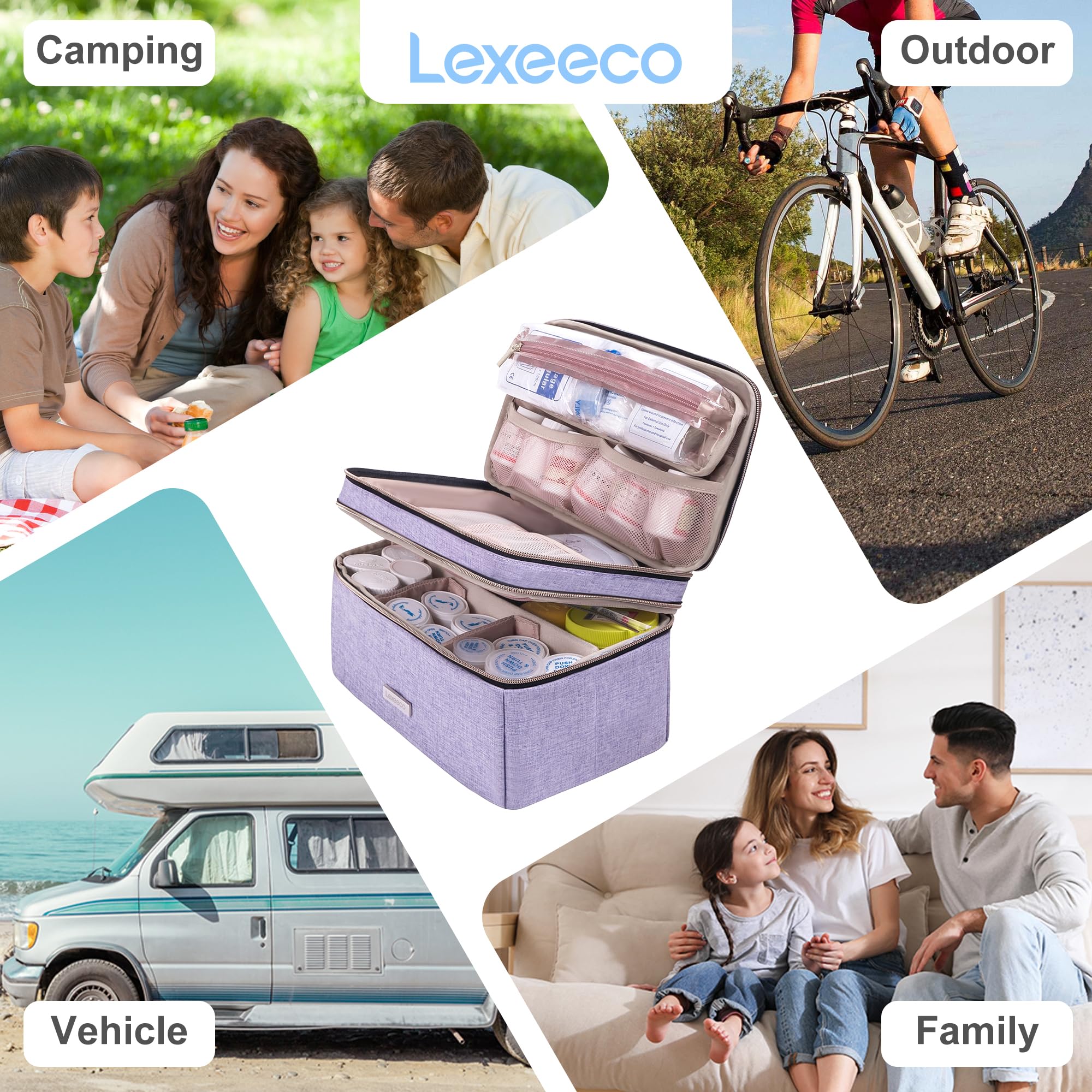 Lexeeco medicine storage bag gift-ready packaging idea for family.