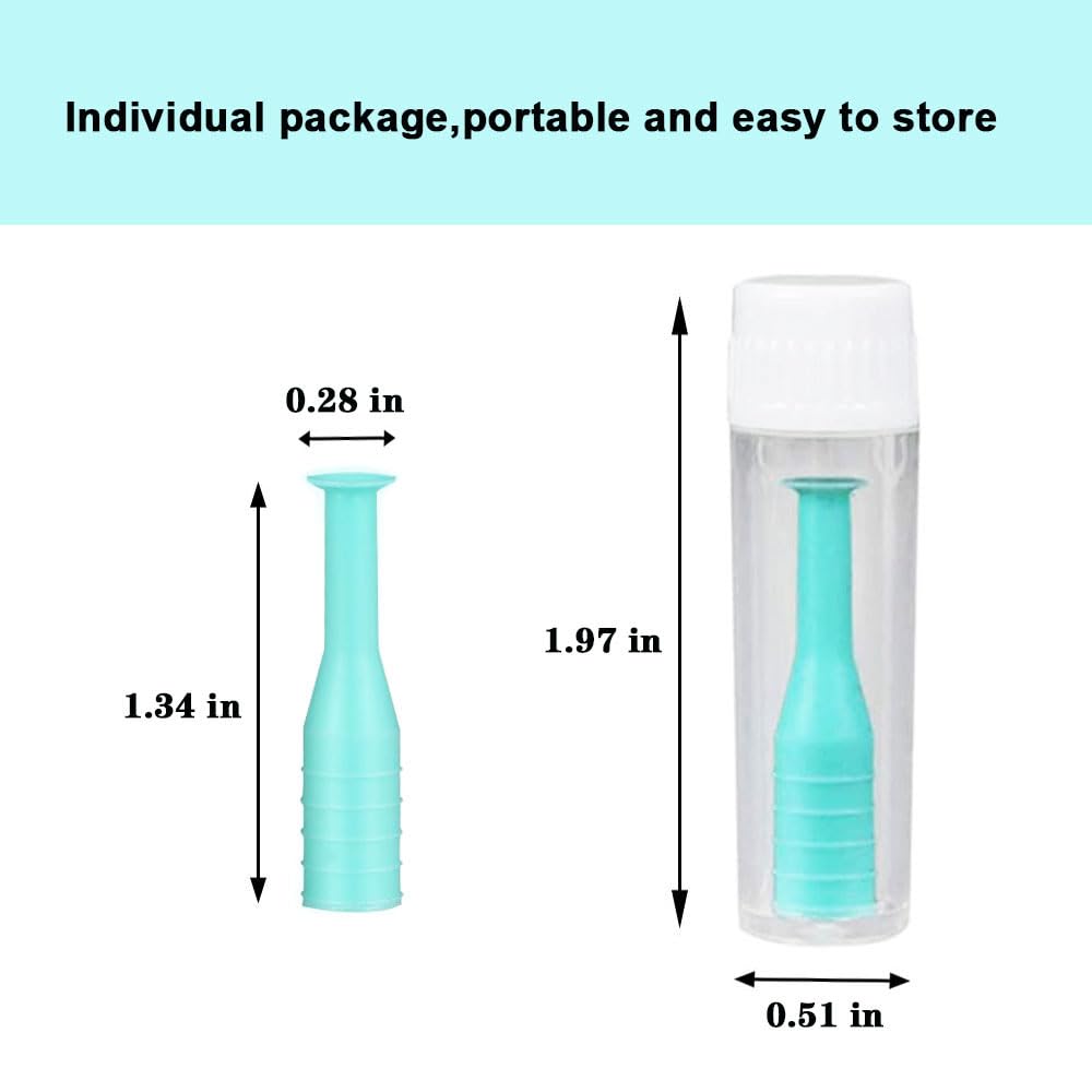 Soft silicone LeyJin remover provides gentle grip on hard and RGP lenses.