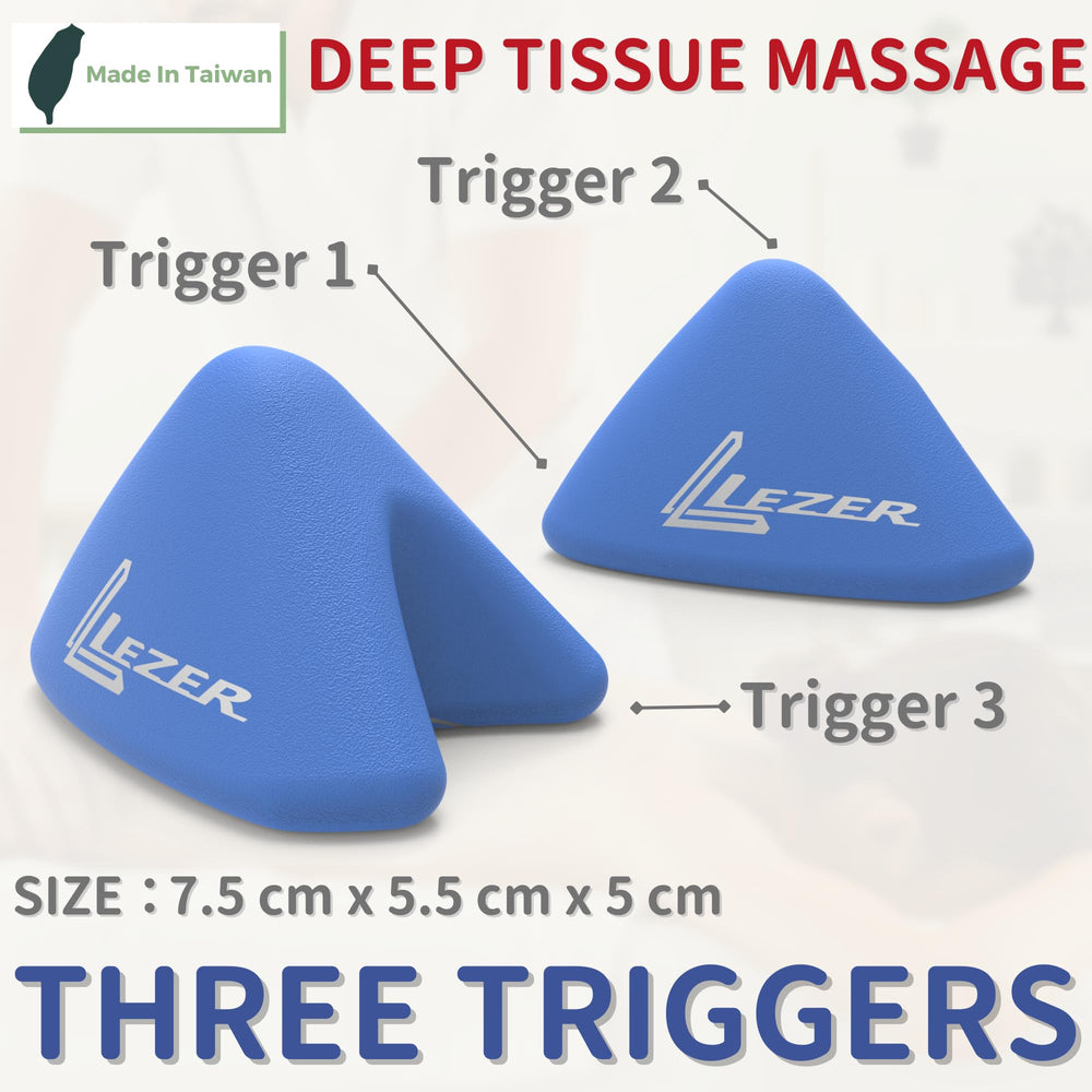 LEZER Trigger Massage Point ergonomic shape for comfortable extended sessions.