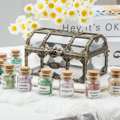 Lezoroqota vintage witchcraft box: decorative storage for crystals.