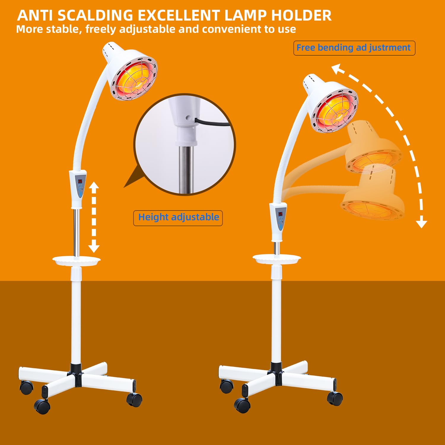 LHCYLDQ assembled setup showing height reach and stability