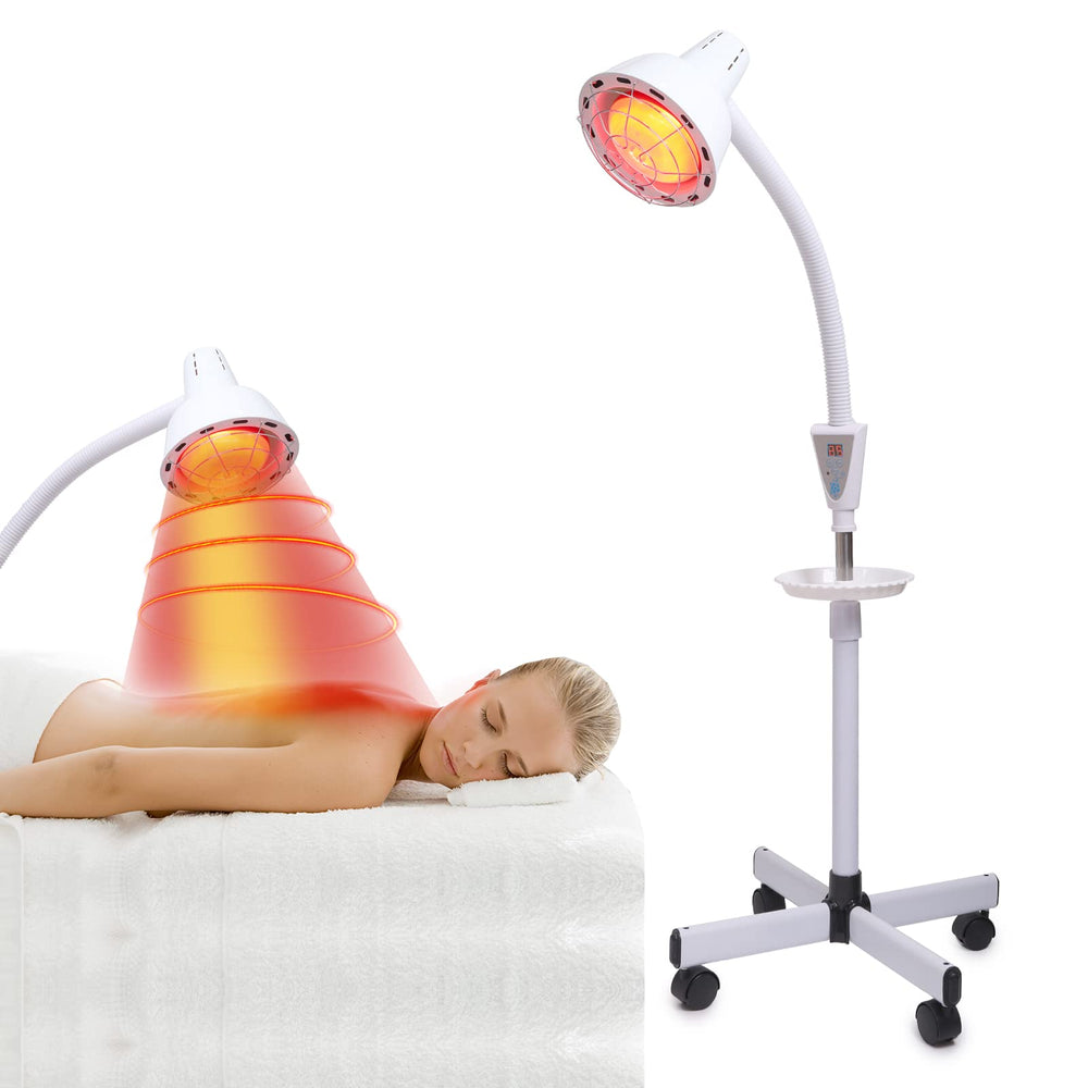 LHCYLDQ infrared lamp off on white stand ready for use