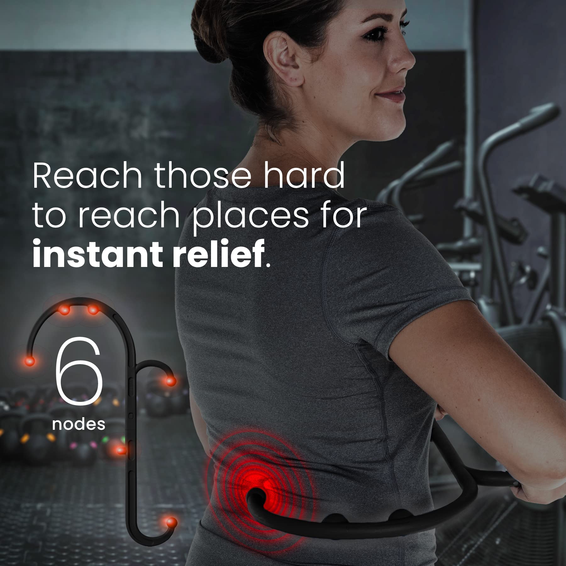 LiBa ergonomic handle design aids precise vibration therapy.