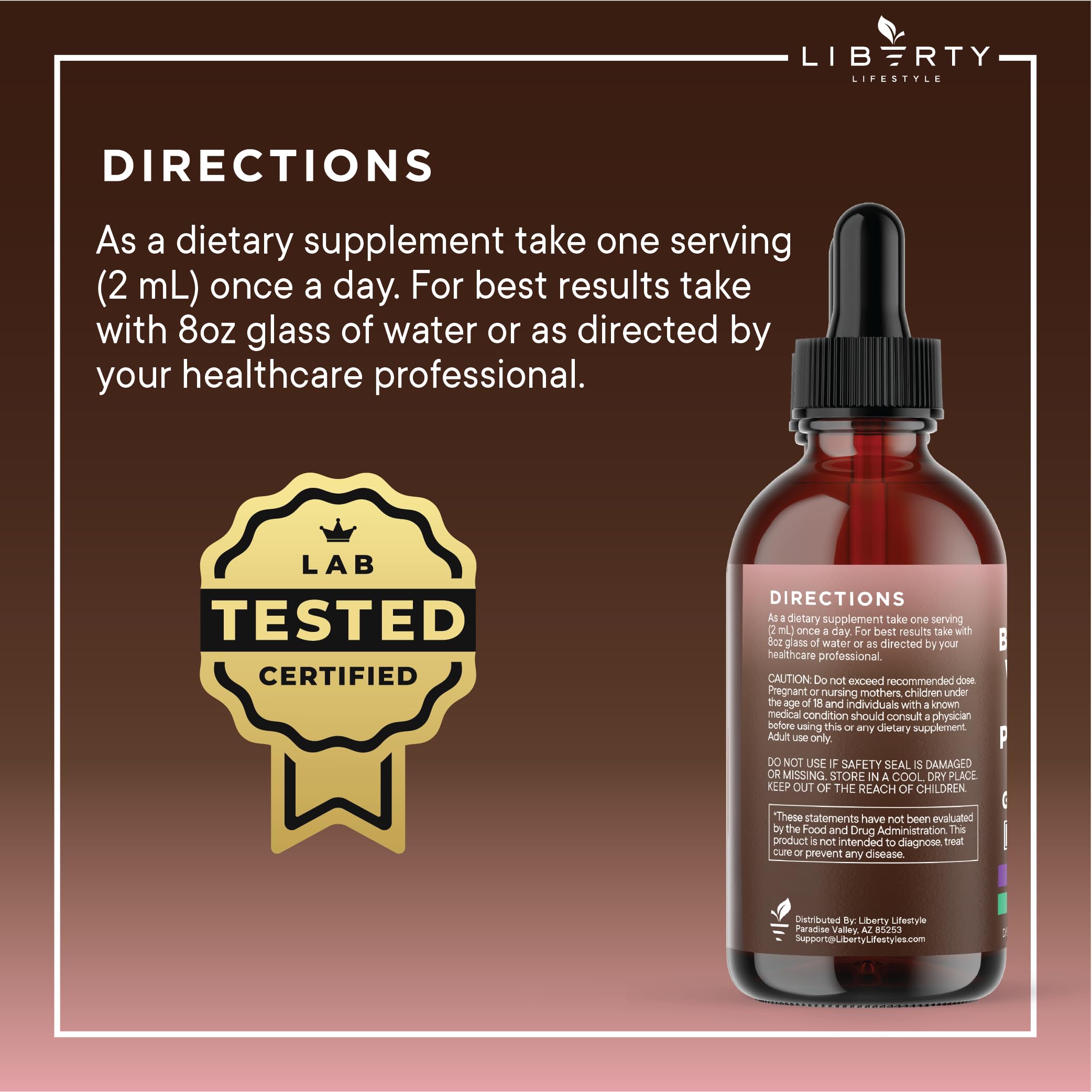 Liberty Lifestyle Defend tincture ready for daily routines and holistic wellness.