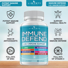 Liberty Lifestyle vitamin D3 5000 IU capsule for seasonal wellness support.