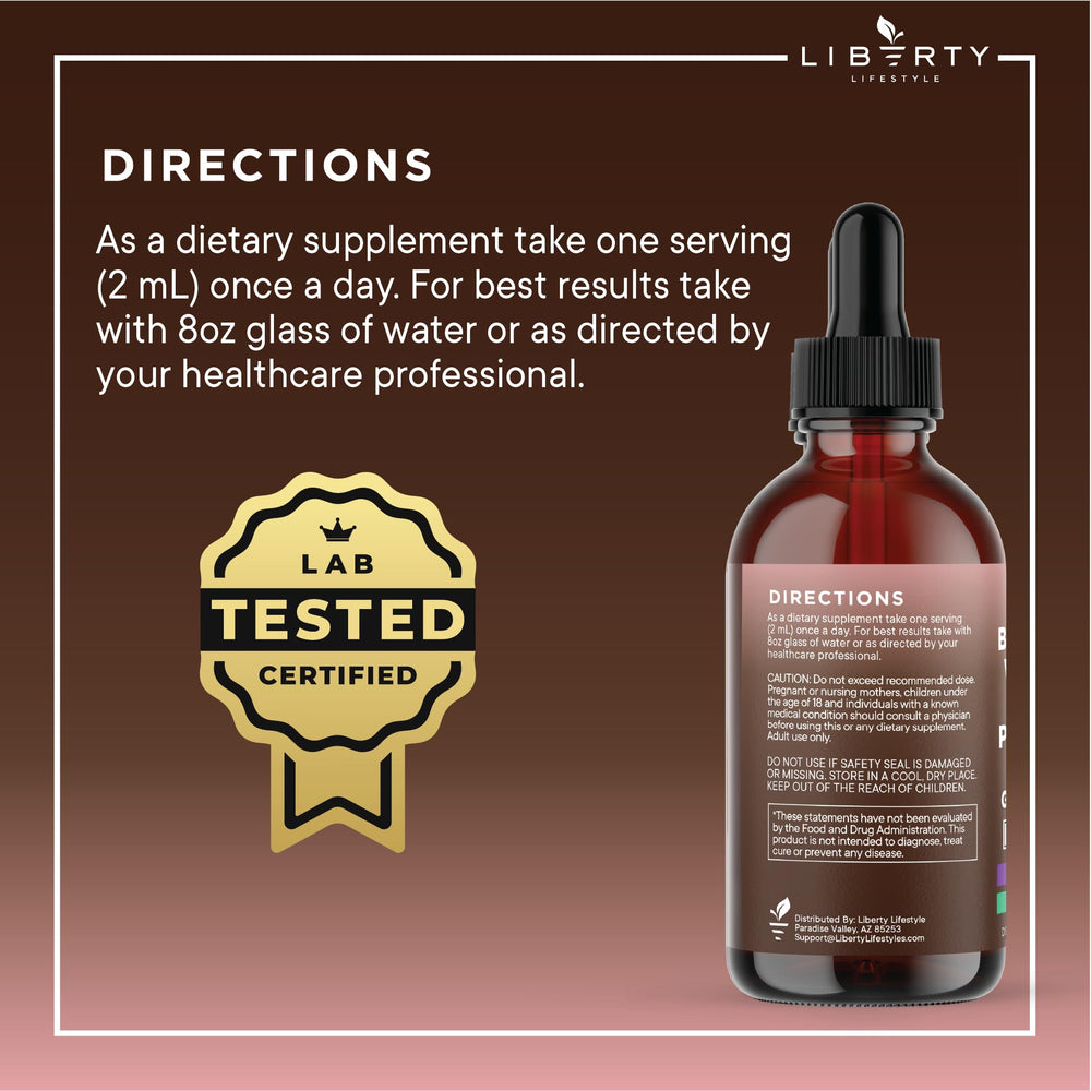 Liberty Lifestyle Defend third-party testing seal supports transparency.