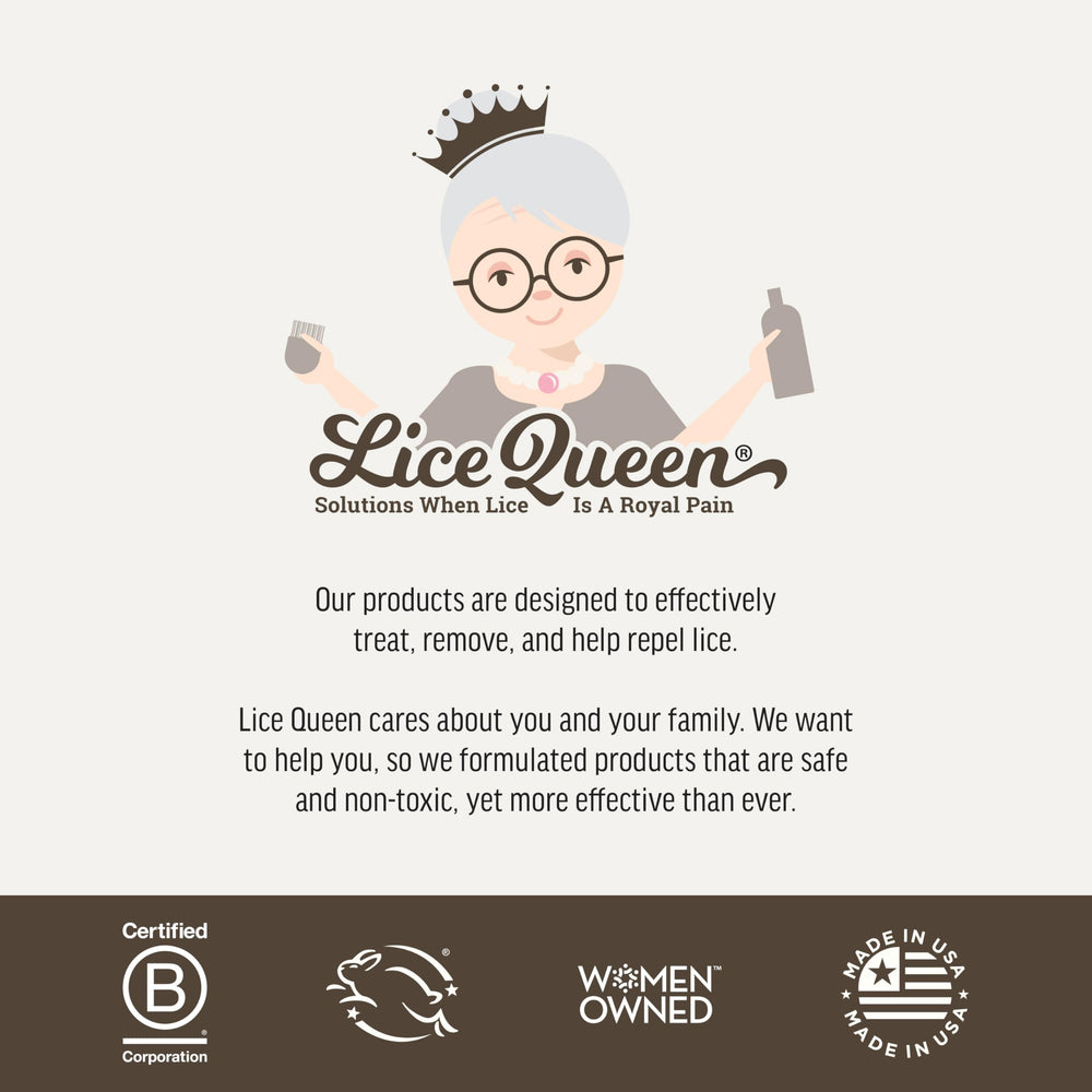 Lice Queen organic aroma with peppermint lemon and rosemary for a refreshing experience.