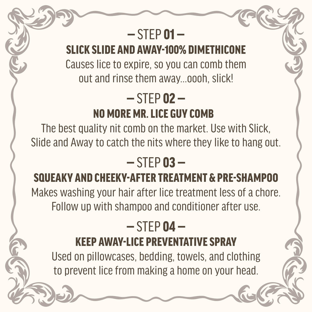 Lice Queen Pre-Shampoo sample pack for gentle cleansing prep.