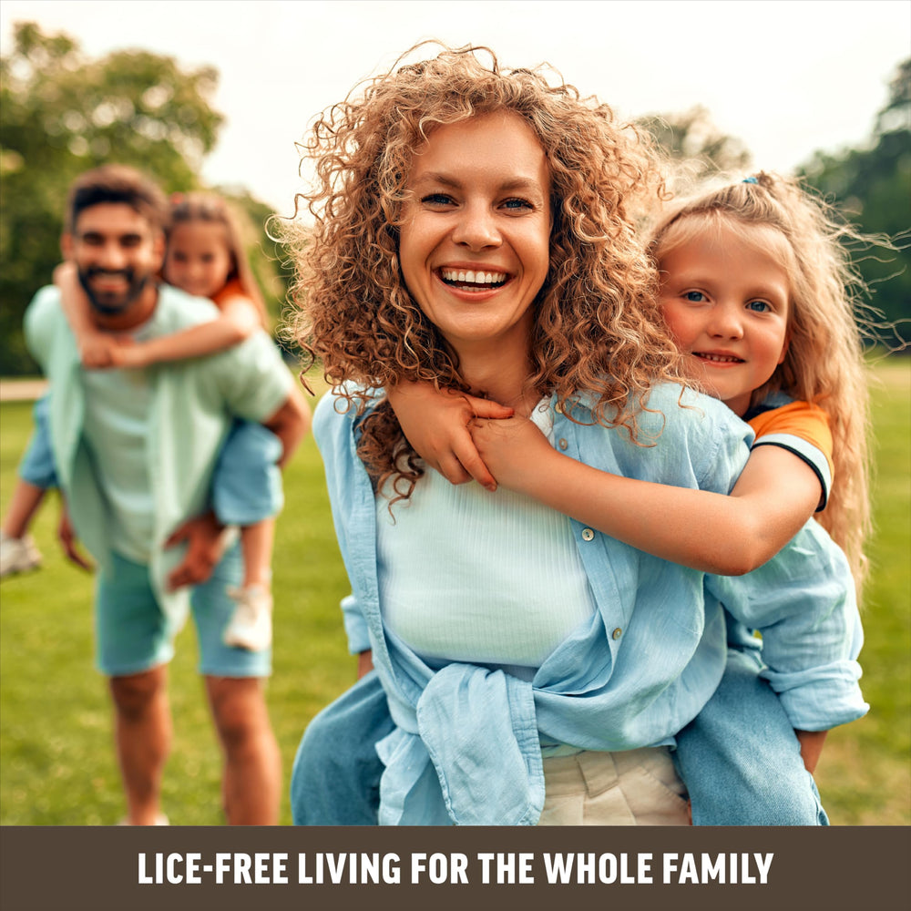 Lice Queen quick-application swirl demonstrates fast use.