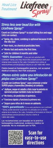 Licefreee professional metal nit comb highlights precise nit removal.
