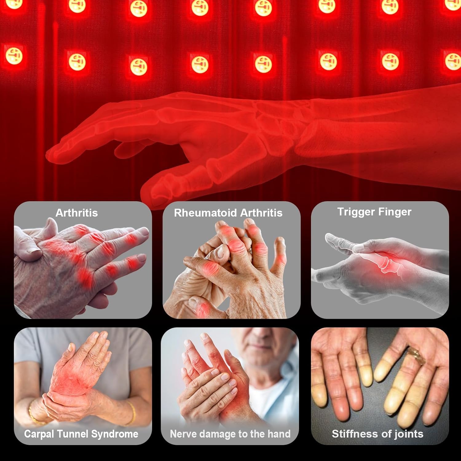 licinwing red-light therapy glove battery pack visible for cordless sessions
