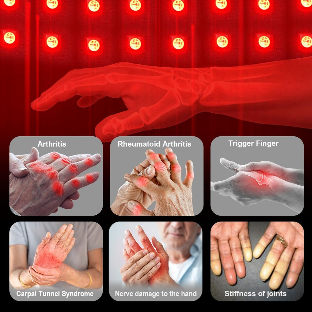 licinwing red-light therapy glove battery pack visible for cordless sessions
