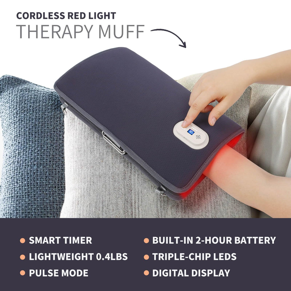 licinwing red-light therapy glove side view, compact design