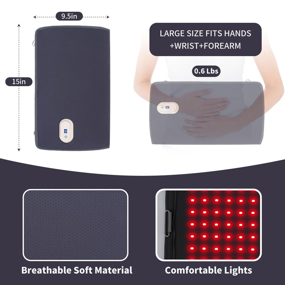 licinwing red-light therapy glove strap and wrap option for versatile use
