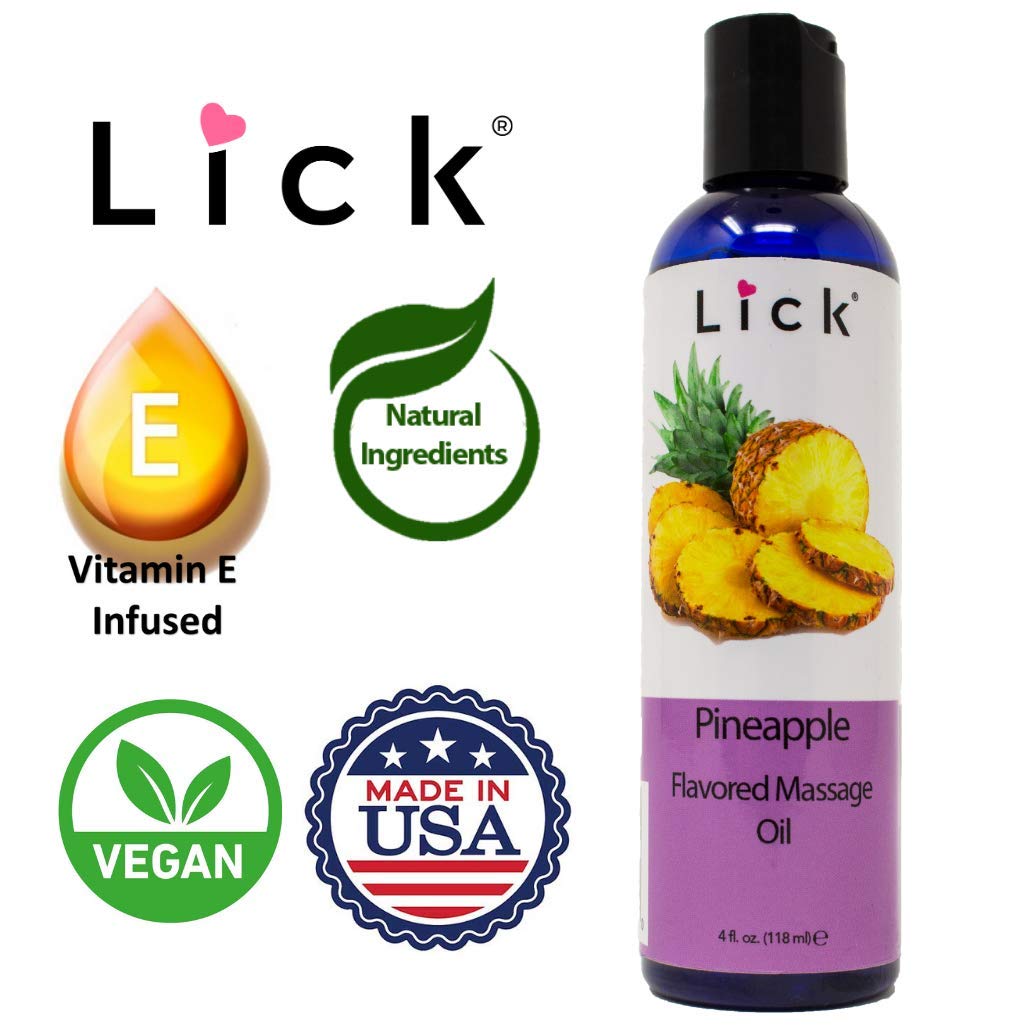 LICK Sweet almond and coconut base provides a silky glide suitable for aromatherapy or massage.