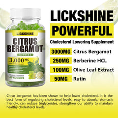 Lickshine 2-pack Citrus Bergamot Gummies packaging box for easy storage and gifting