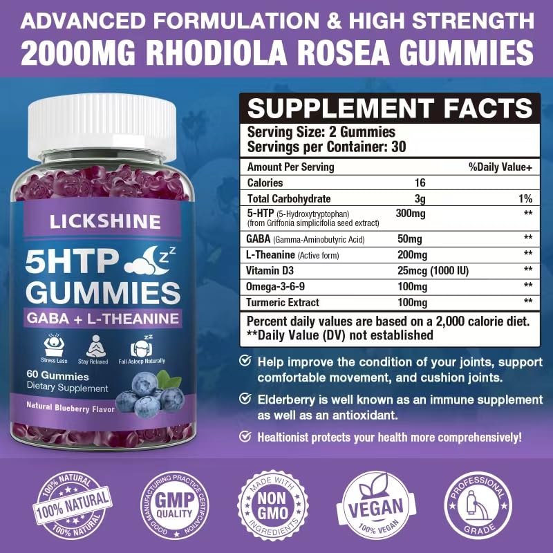 Lickshine gummies in a jar on a table, two-pack presentation