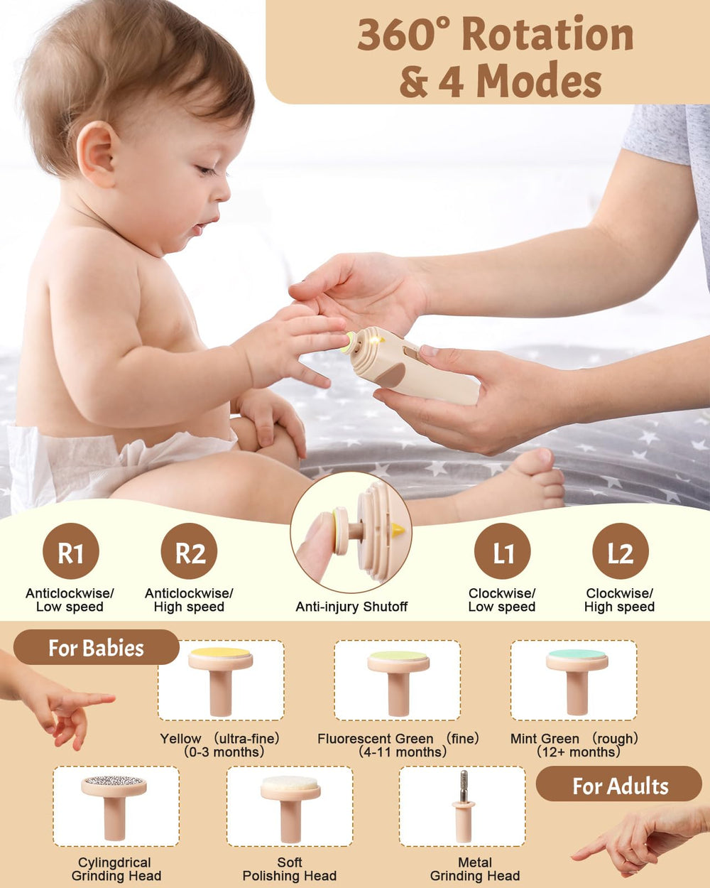 Lictin 2-in-1 nail care with LED light during use for accuracy.