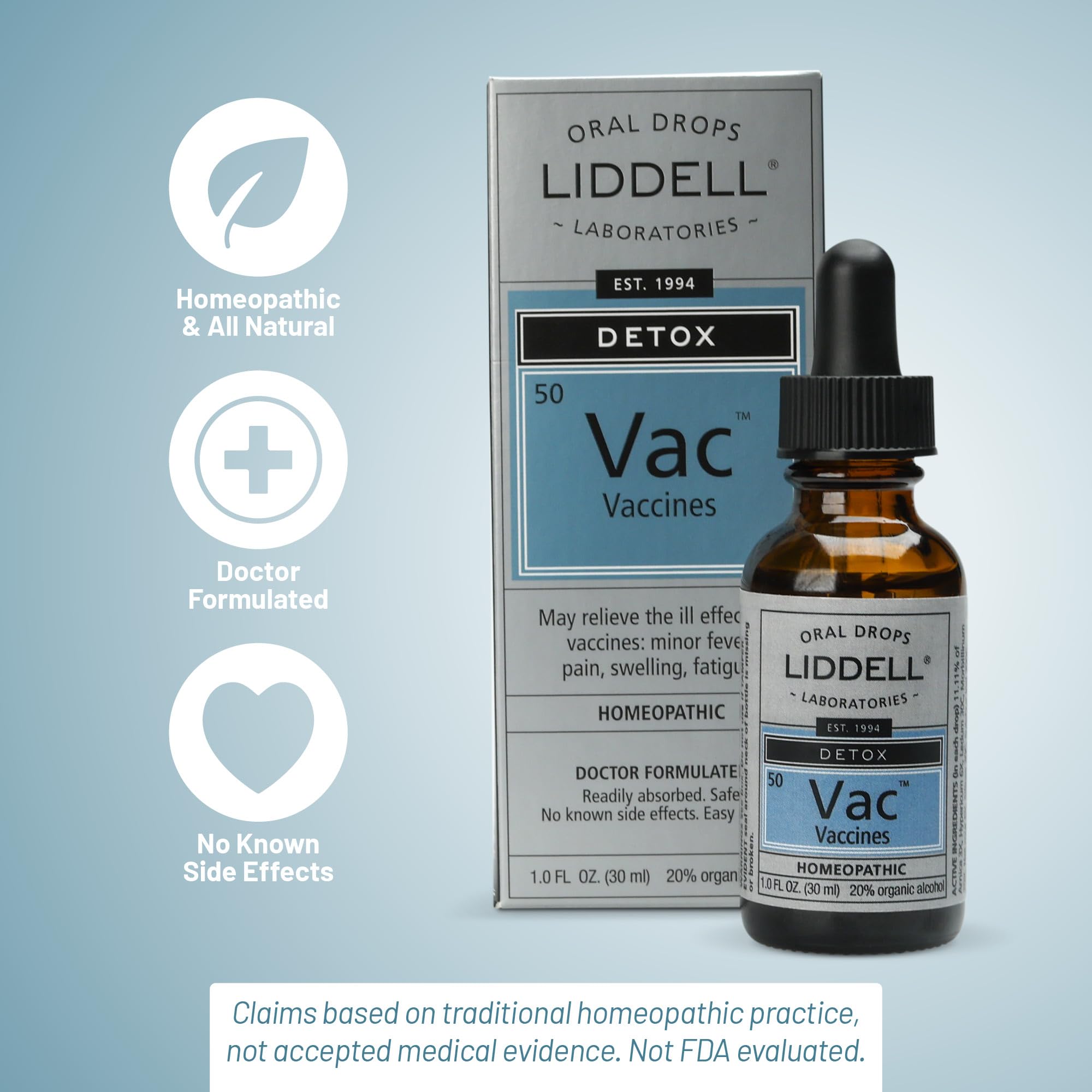 Liddell Vaccine Detox dropper tip for precise dosing