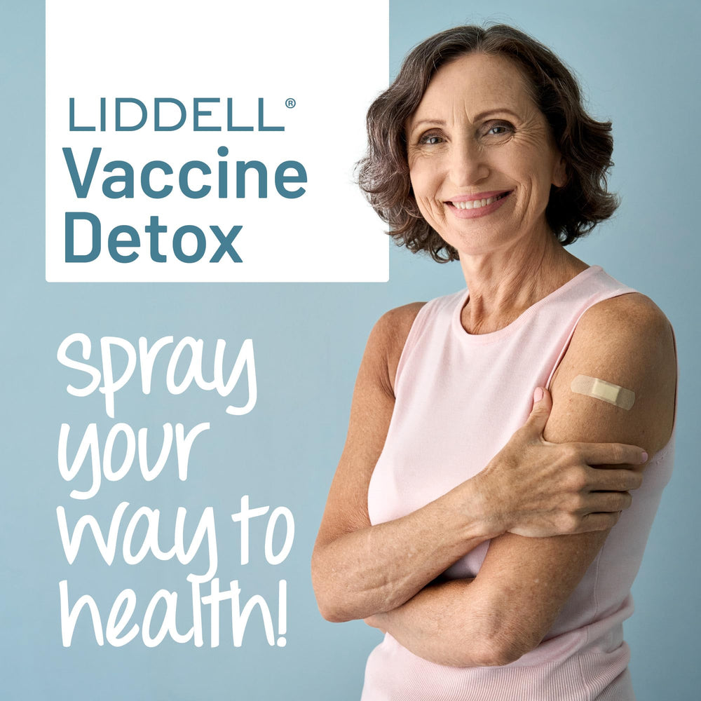 Liddell Vaccine Detox USA label indicating quality and USA production