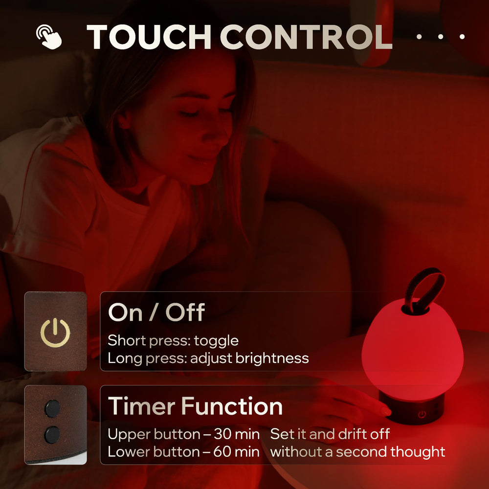 Liderstar red light lamp emits no blue light for warm evenings