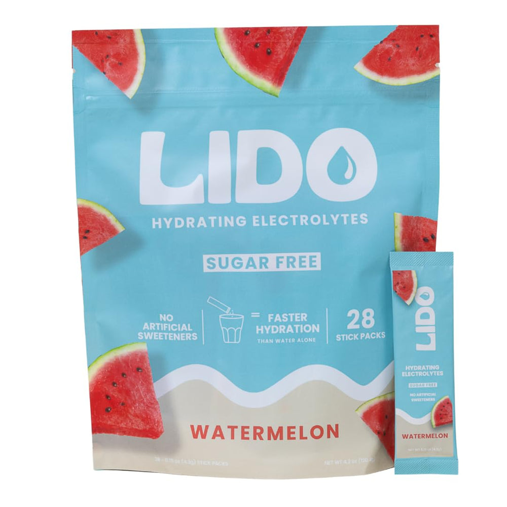 LIDO Watermelon electrolyte stick-pack ready for daily activity hydration