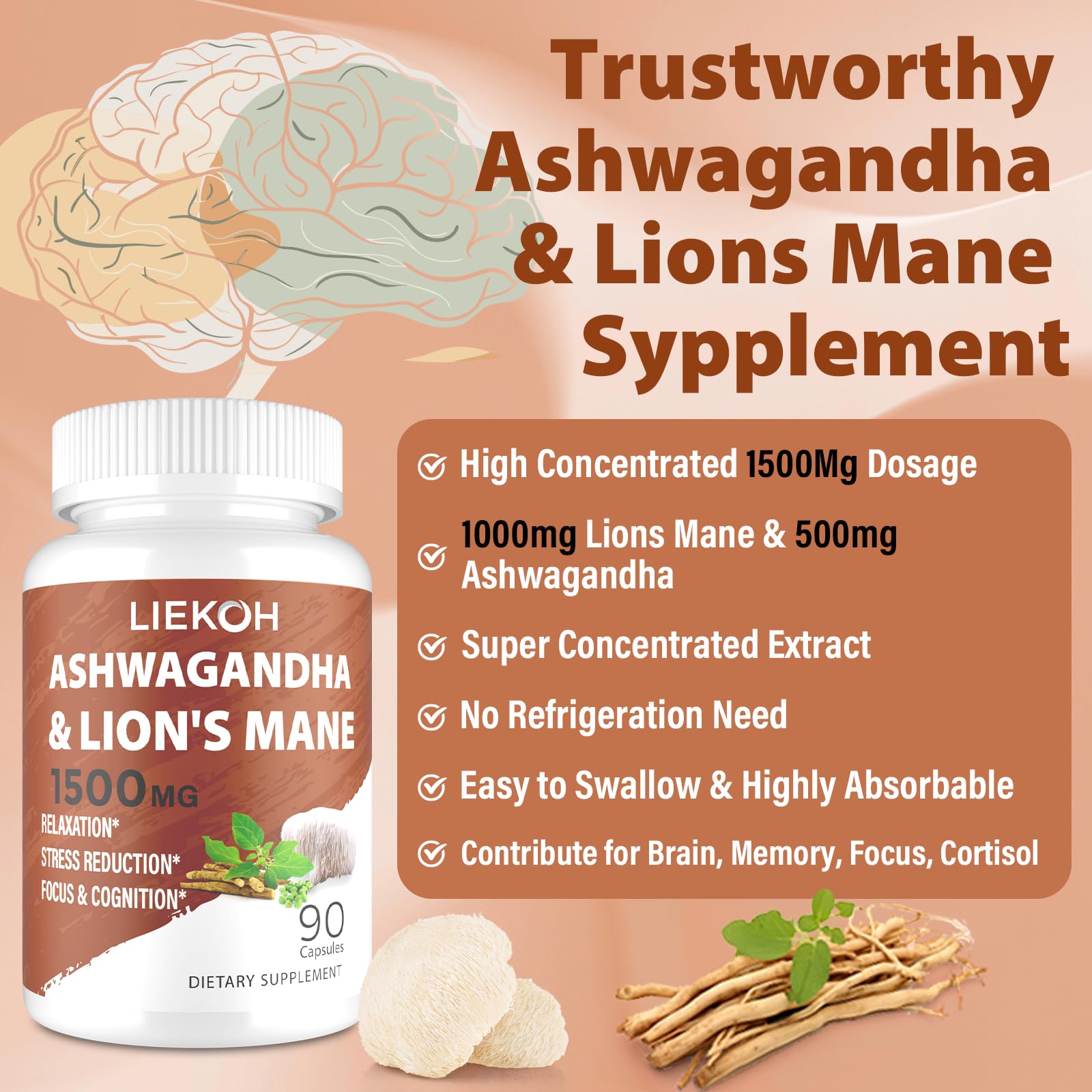 Open bottle with capsules ready for daily intake and study sessions