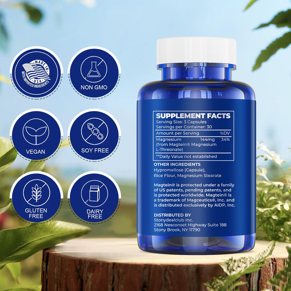 LIFE CAPX Magtein capsules pour-dispense demonstrates simple daily intake