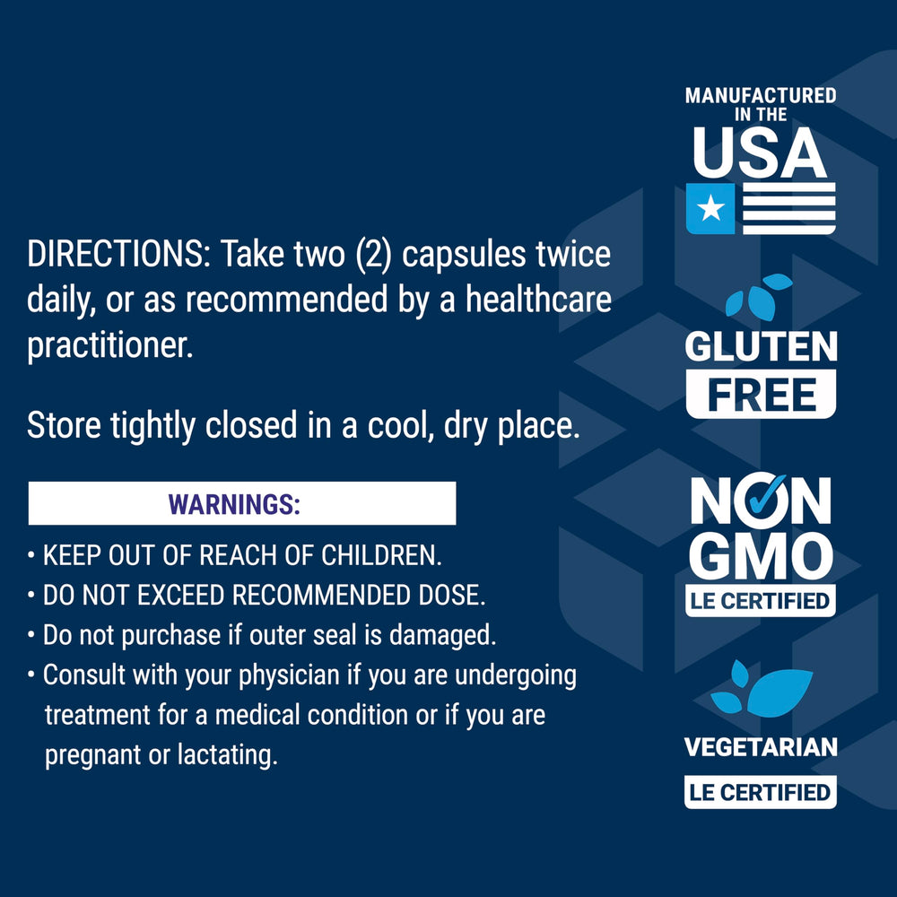 Life Extension Adrenal Energy Formula bacopa bottle label emphasizes cognitive support