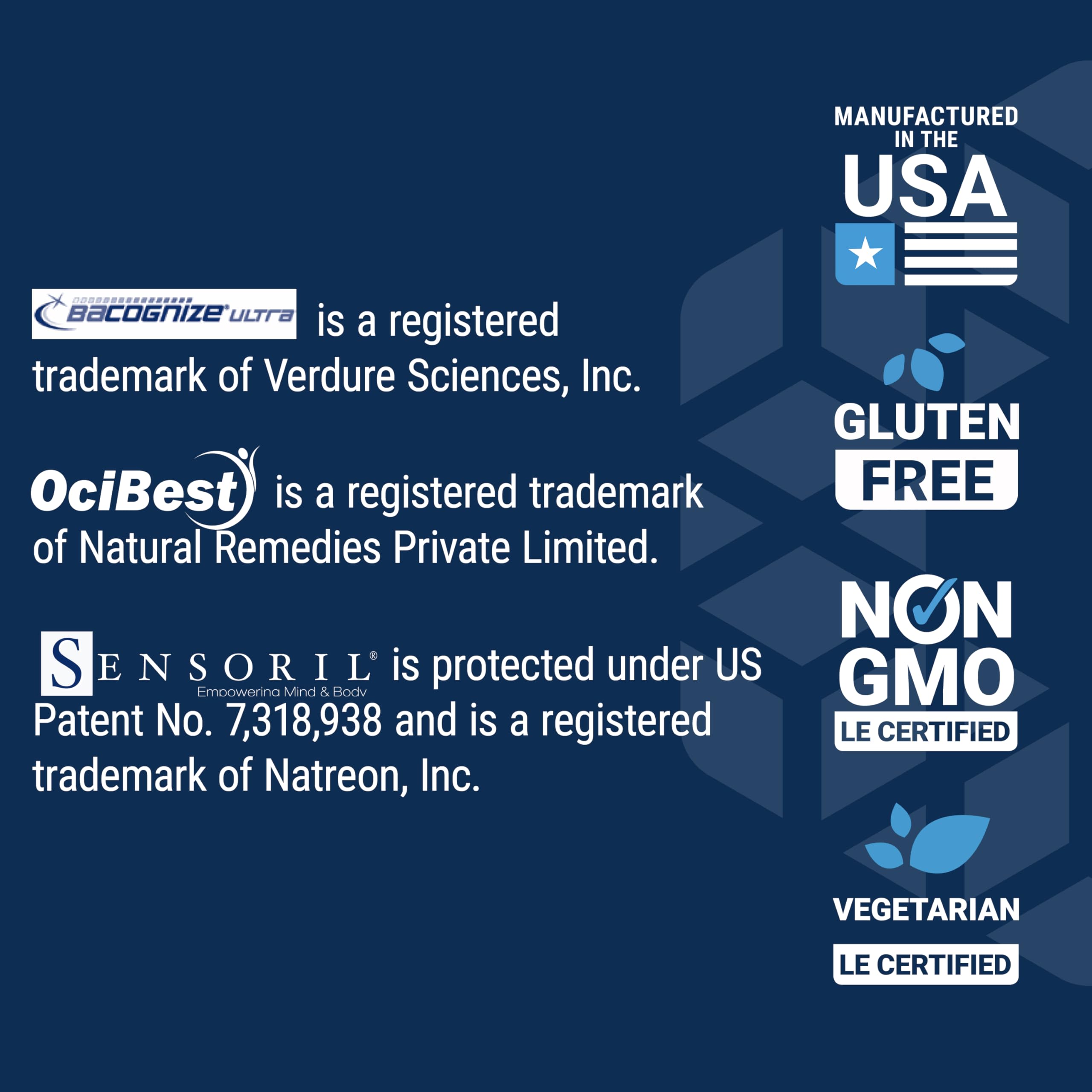 Life Extension Adrenal Energy Formula gluten-free symbol on packaging