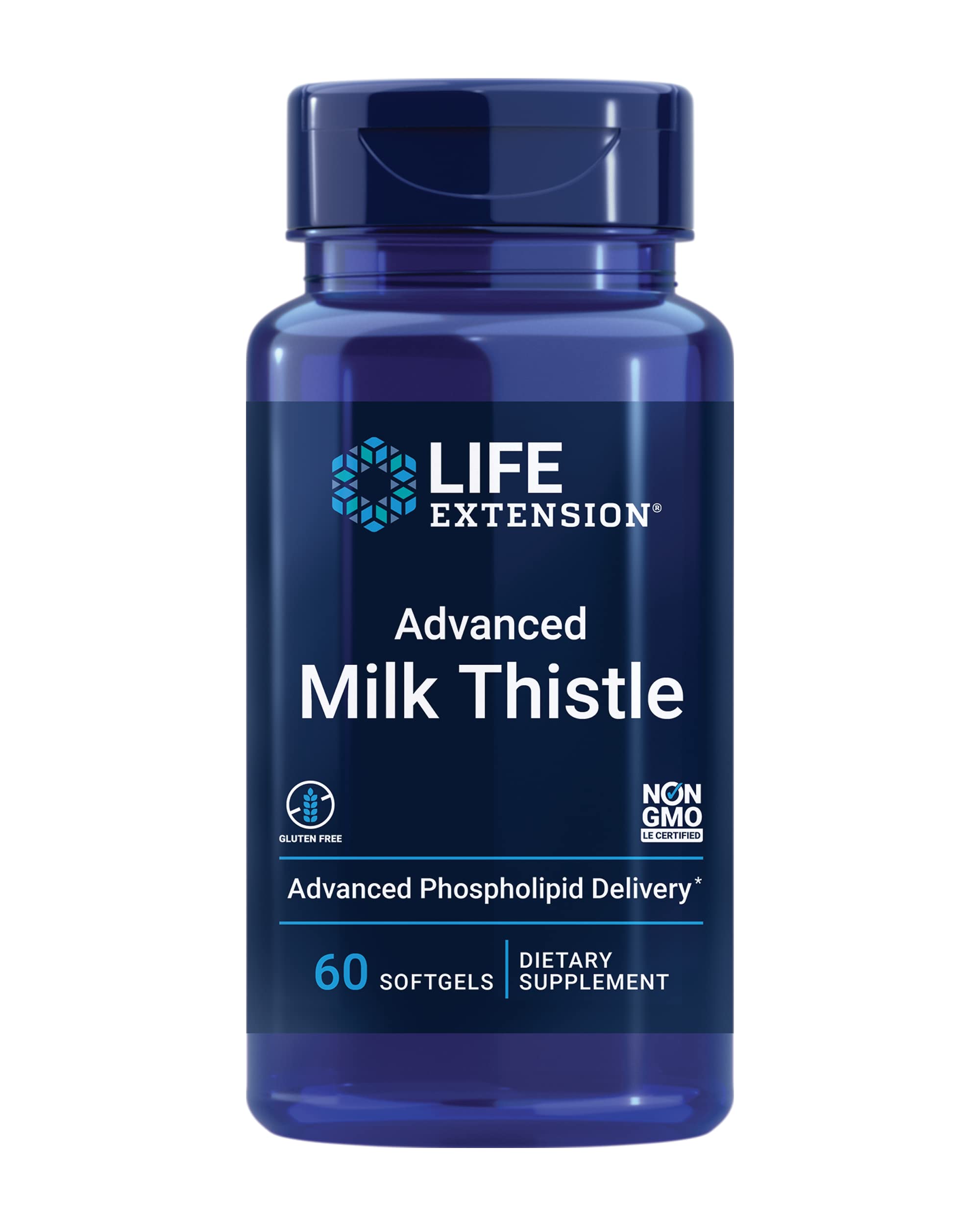 Life Extension Advanced Milk Thistle bottle promotes daily liver support.