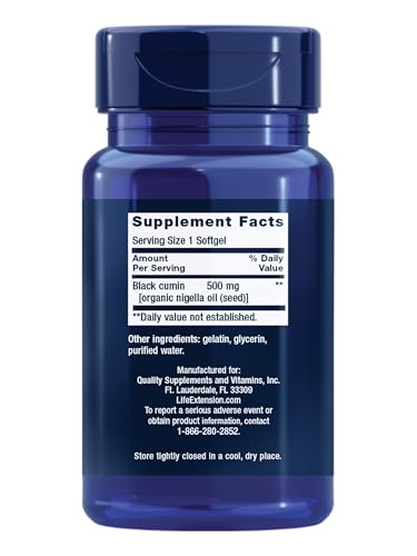 Life Extension label closeup shows quality ingredients and non-GMO formulation.