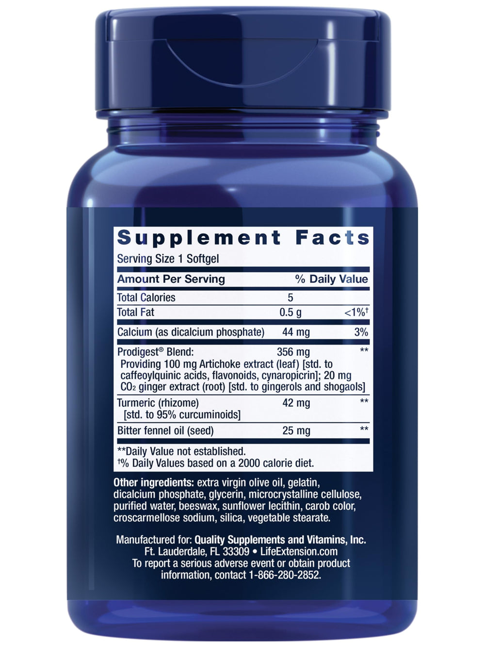 Life Extension Bloat Relief artichoke extract capsule supports digestive comfort