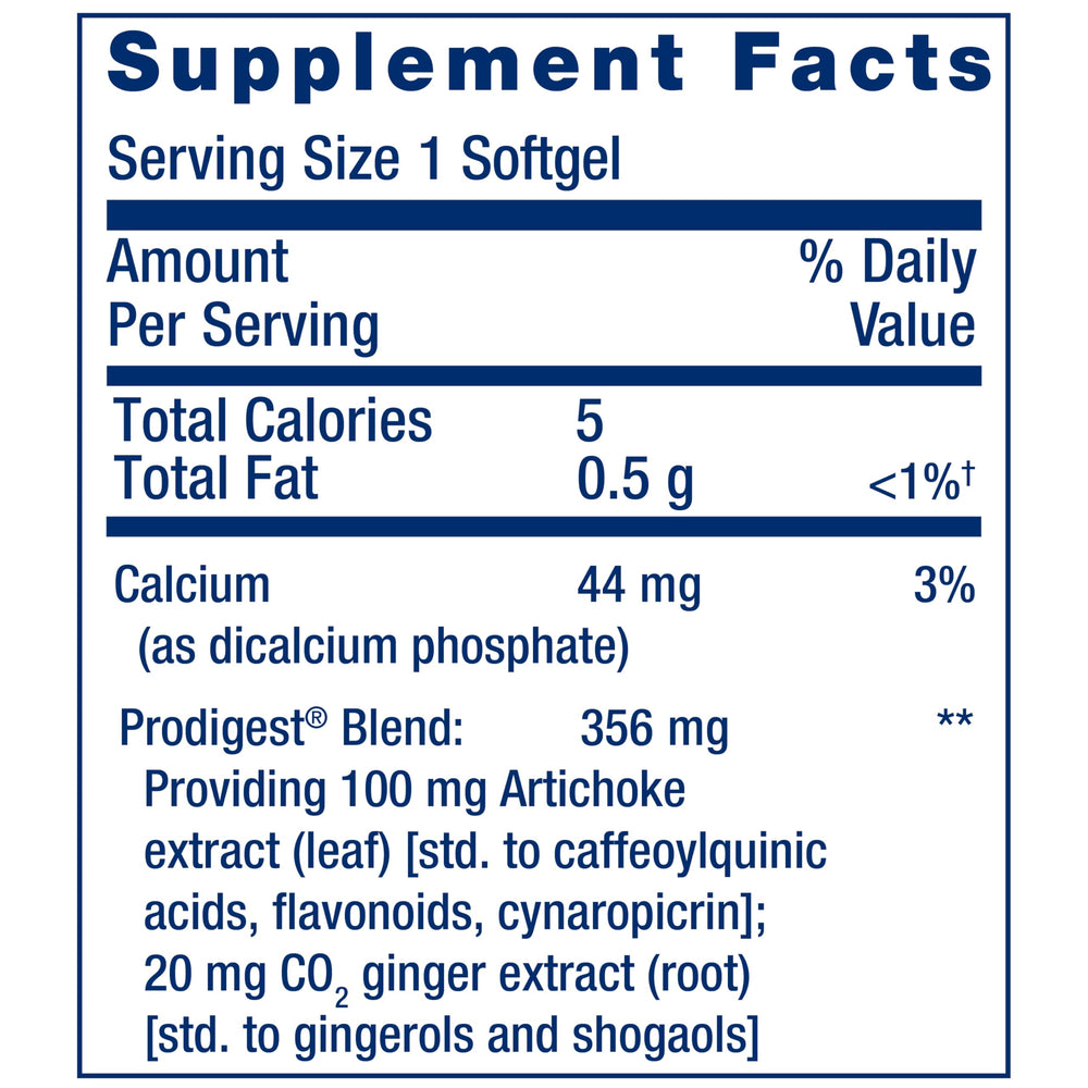 Life Extension Bloat Relief ginger extract capsule aids mild digestion
