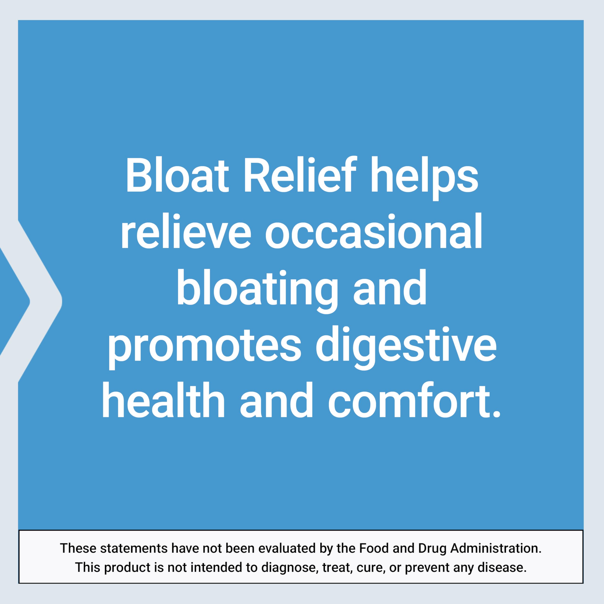 Life Extension Bloat Relief gluten-free label ensures dietary compatibility
