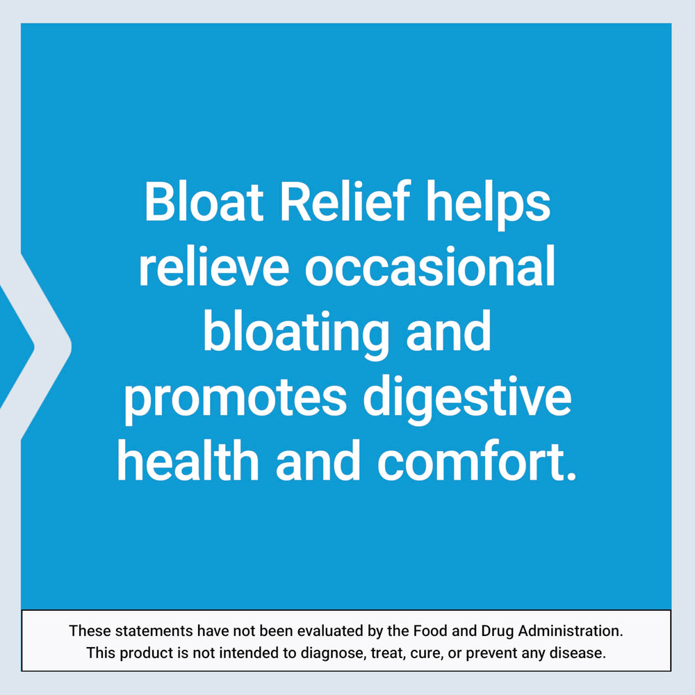Life Extension Bloat Relief gluten-free label ensures dietary compatibility
