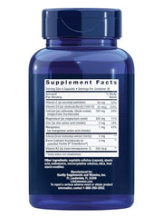 Life Extension Bone Restore bottle side view with label details and gluten-free claim.