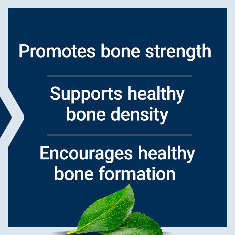Close-up of Life Extension Bone Restore capsules for easy daily bone support.