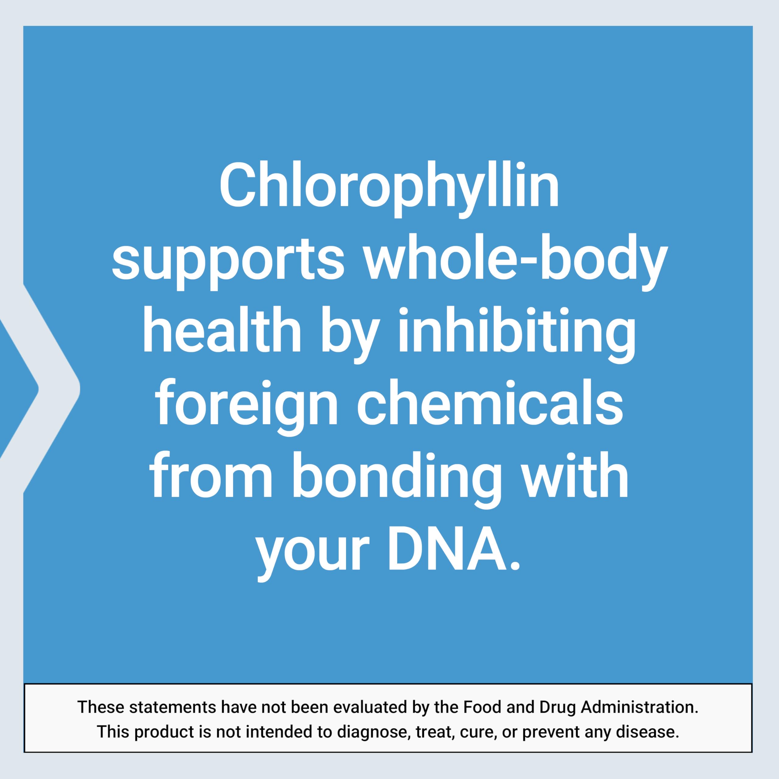 Life Extension Chlorophyllin bottle label indicates Certificate of Analysis.