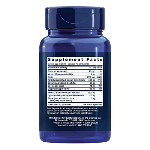 Life Extension Collagen Plus bottle label highlights gluten-free, non-GMO quality