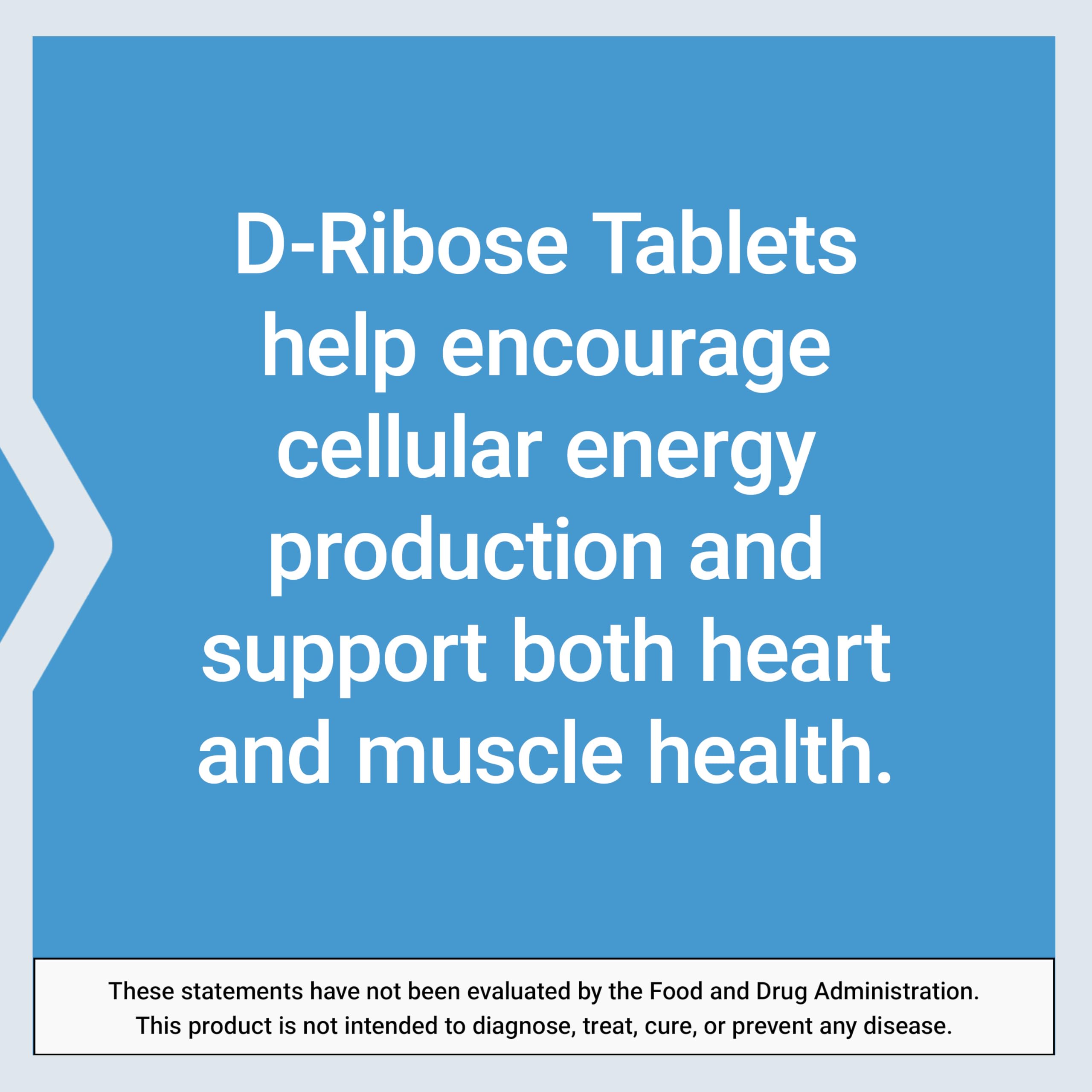 Life Extension D-Ribose tablets gluten-free symbol confirms allergen-conscious choice