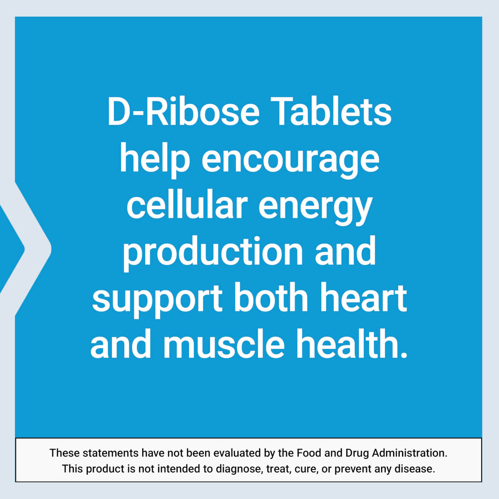 Life Extension D-Ribose tablets gluten-free symbol confirms allergen-conscious choice