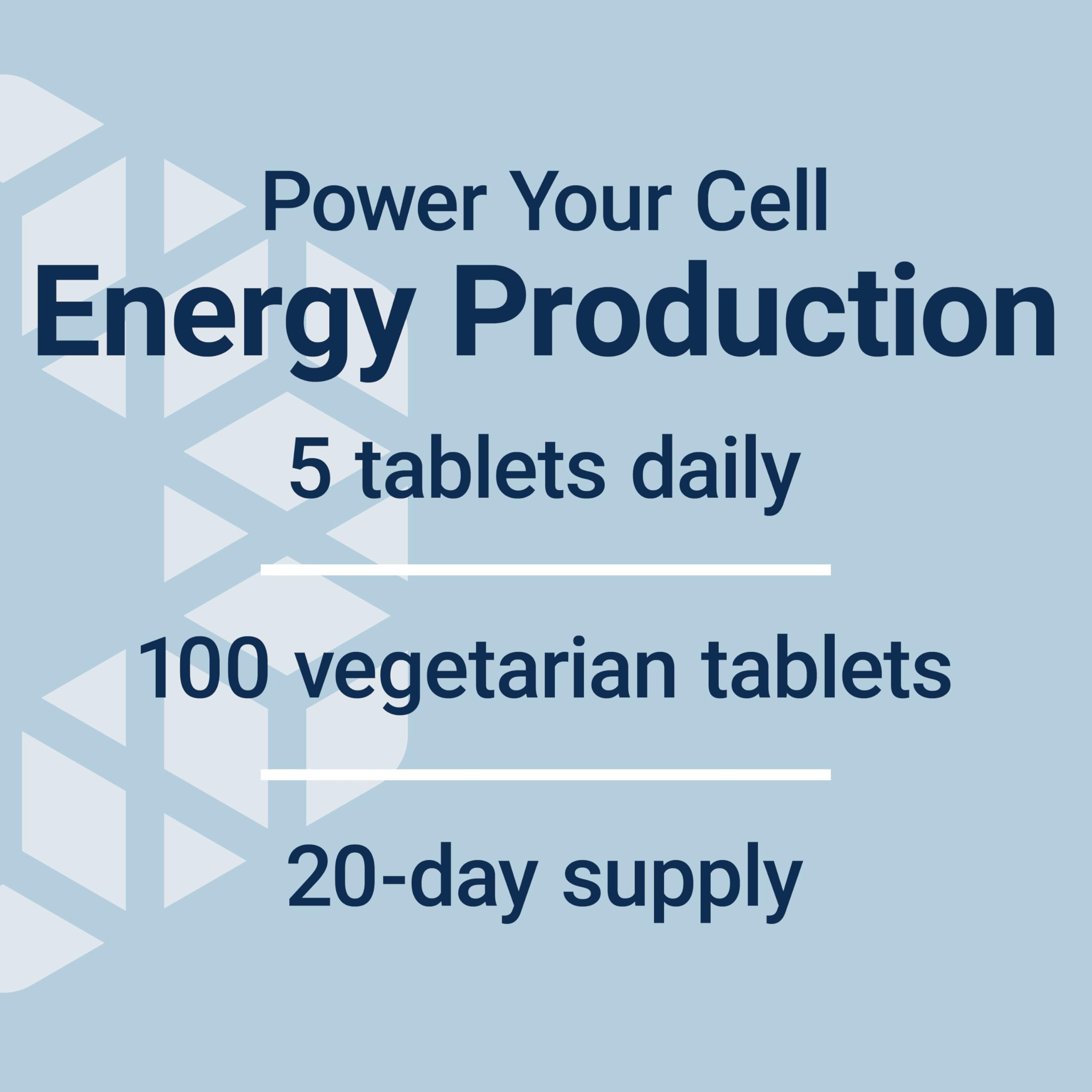 Life Extension D-Ribose tablets inside bottle demonstrating easy five-tablet serving