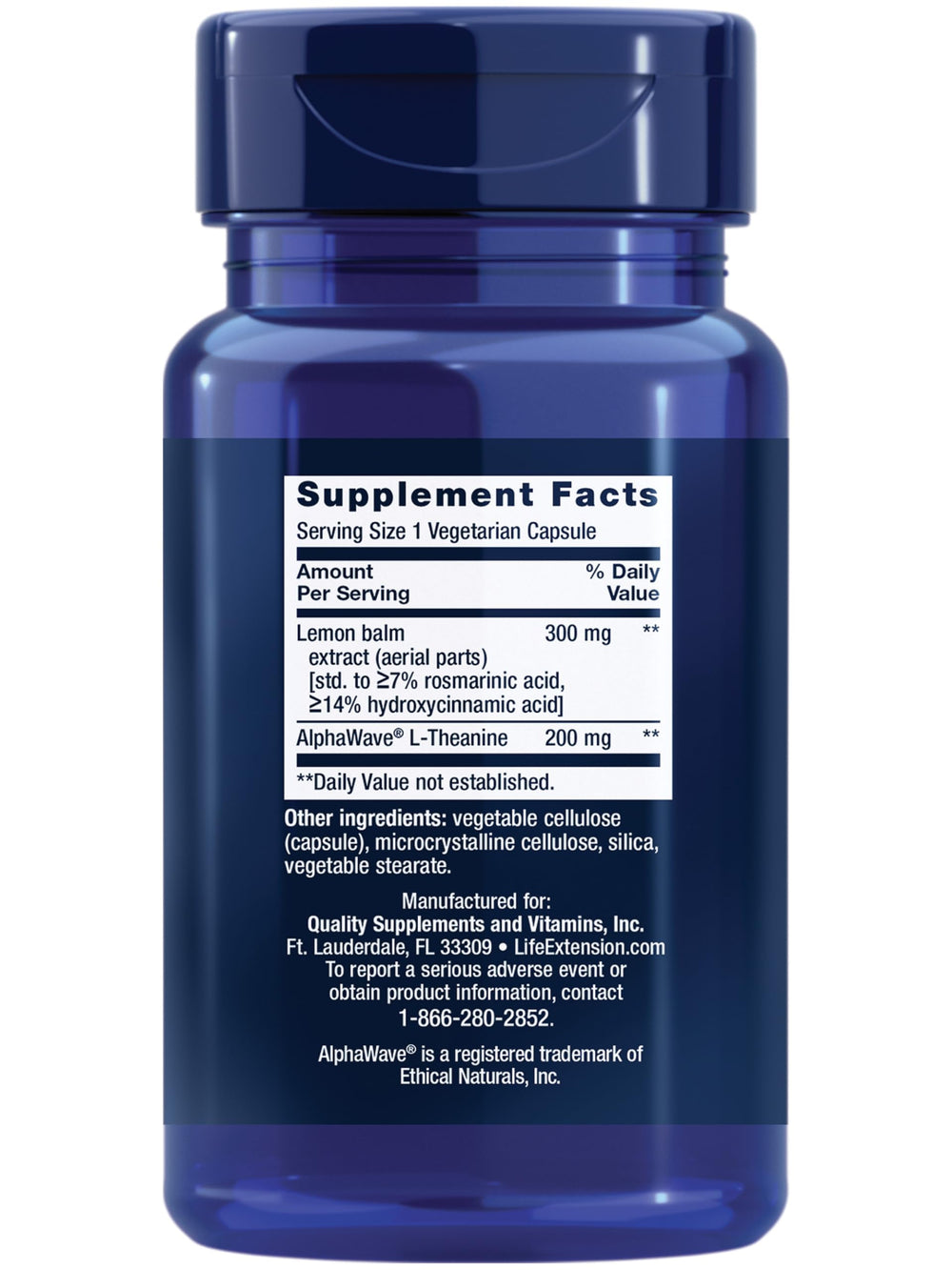 Lemon balm leaves highlight natural mood support in Life Extension formula